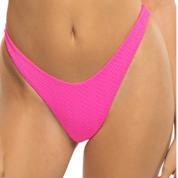 Luli Fama Textured Brazilian Bikini Bottoms - Picture 1 of 3